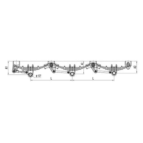 68T American Mechanical Suspension 