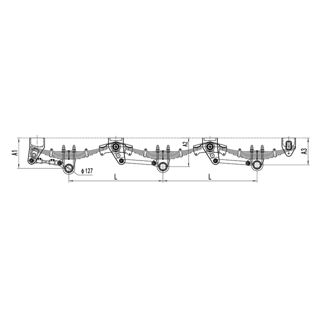 68T American Mechanical Suspension 