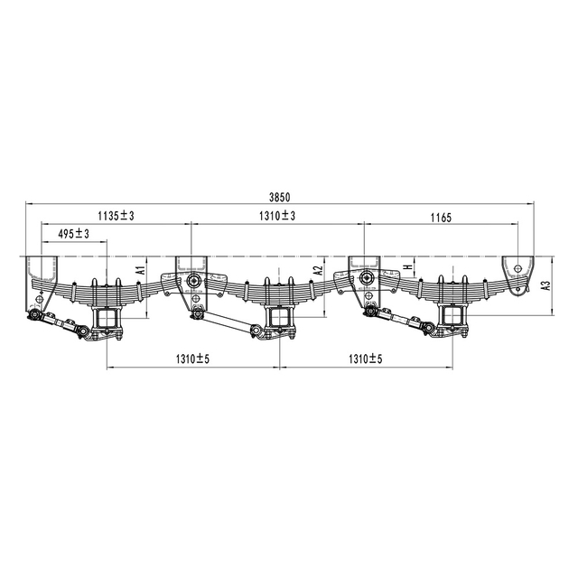 16T American Mechanical Suspension 